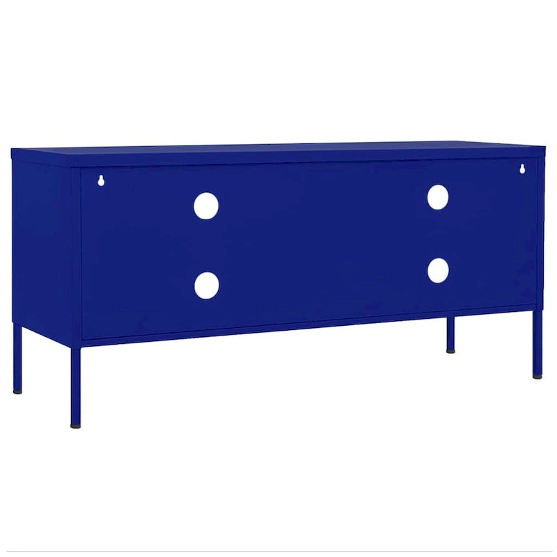 vidaXL TV Stand TV Unit Sideboard Home TV Console Media Unit Cupboard Steel - 41.3 x 13.8 x 19.7