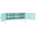 vidaXL TV Stand TV Unit Sideboard Home TV Console Media Unit Cupboard Steel - 41.3 x 13.8 x 19.7