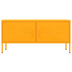 vidaXL TV Stand TV Unit Sideboard Home TV Console Media Unit Cupboard Steel - 41.3 x 13.8 x 19.7