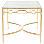 SAFAVIEH Mihaiela Gold Leaf Retro Coffee Table - 41Wx24Dx22H