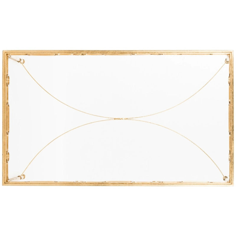 SAFAVIEH Mihaiela Gold Leaf Retro Coffee Table - 41Wx24Dx22H