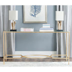 SAFAVIEH Colette Gold Console - 63 x 16 x 32 - 63Wx16Dx32H