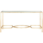 SAFAVIEH Colette Gold Console - 63 x 16 x 32 - 63Wx16Dx32H
