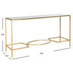 SAFAVIEH Colette Gold Console - 63 x 16 x 32 - 63Wx16Dx32H