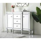 2-Door Mirrored Accent Cabinet