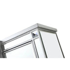 2-Door Mirrored Accent Cabinet