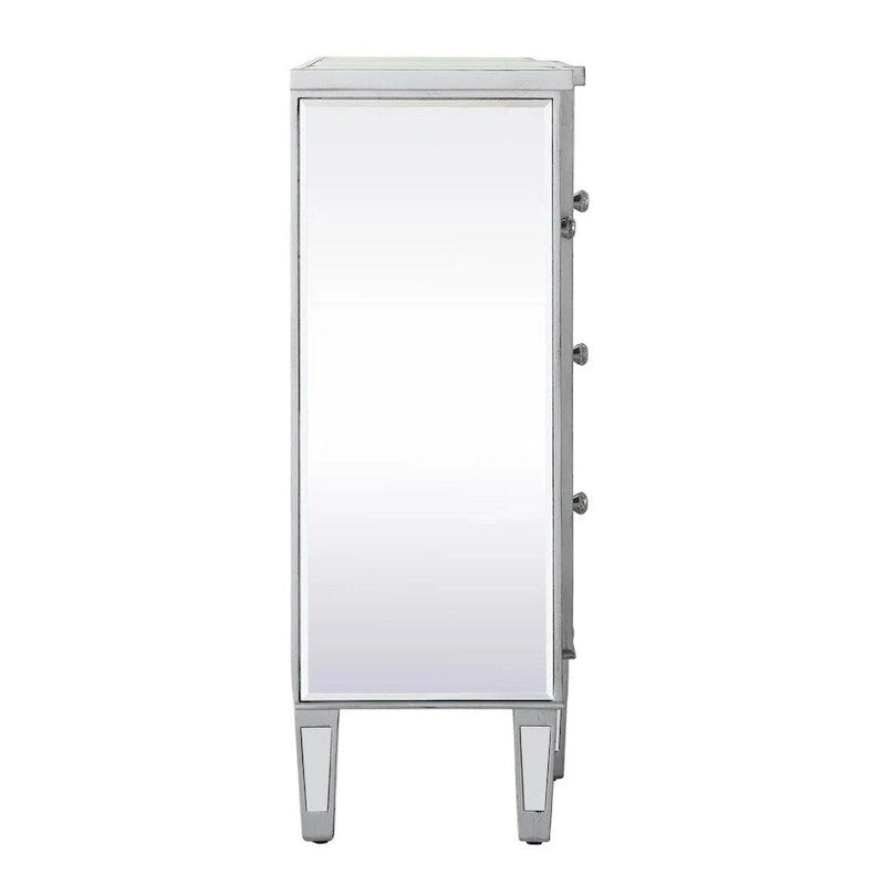 2-Door Mirrored Accent Cabinet