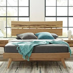 Sarah Queen Platform Bed, Burgundy