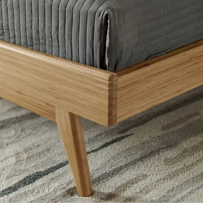 Sarah Queen Platform Bed, Burgundy