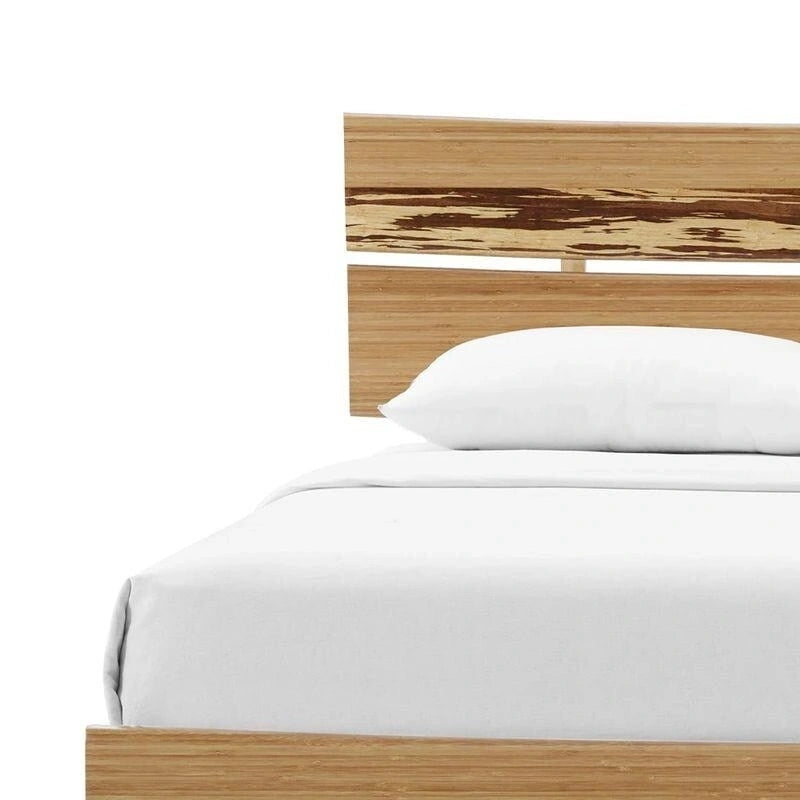 Sarah Queen Platform Bed, Burgundy