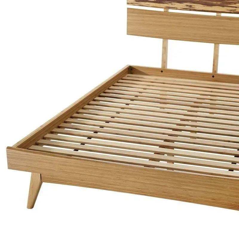 Sarah Queen Platform Bed, Burgundy