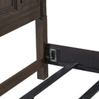 Paradise Valley Saddle Brown Panel Bed Frame - 2 Size Options