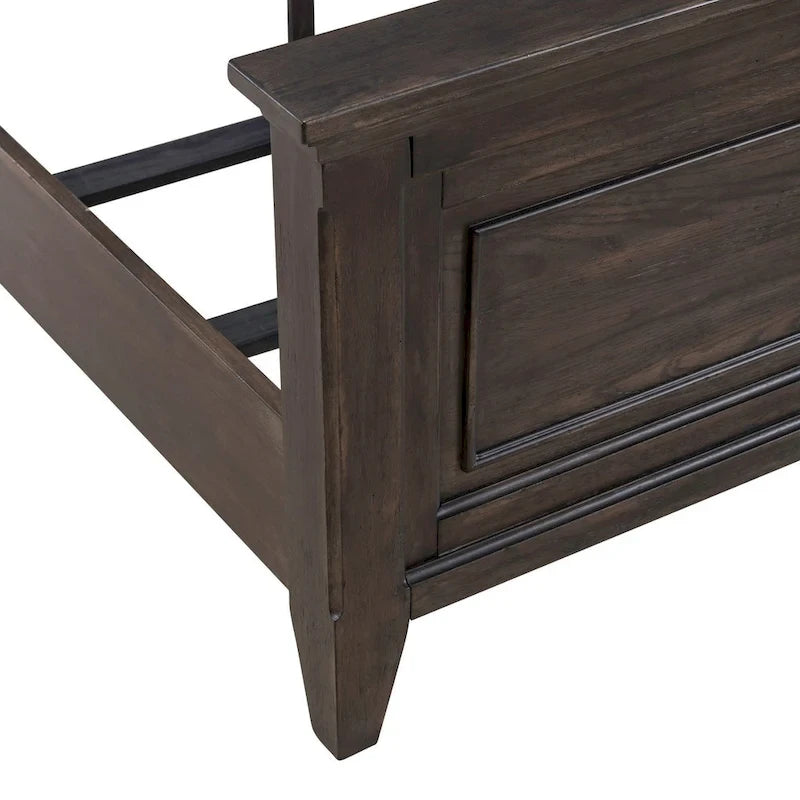 Paradise Valley Saddle Brown Panel Bed Frame - 2 Size Options