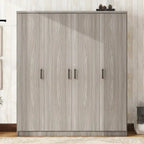 4-Door Wardrobe Armoires with 1 Drawer