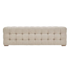 Knightsbridge Linen Fabric Tufted Bench by iNSPIRE Q Artisan