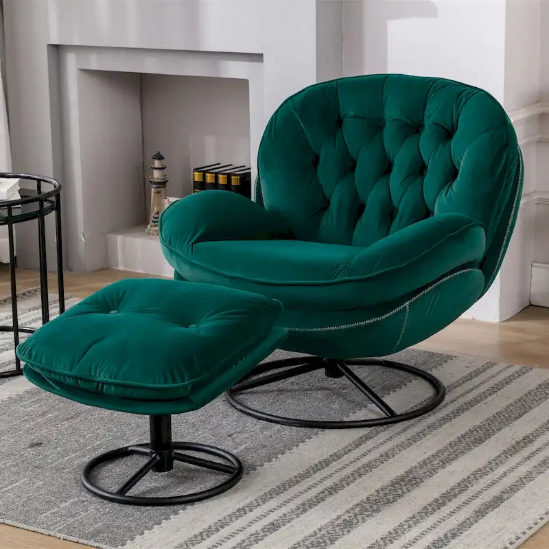 Accent chair TV Chair Living room Chair with Ottoman