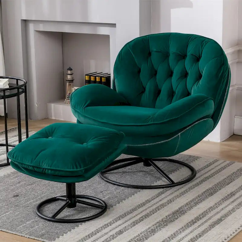 Accent chair TV Chair Living room Chair with Ottoman
