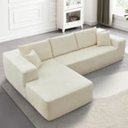 HOOOWOOO Modern L-shaped Modular Sectional Sofa with Chaise