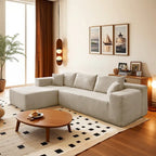 HOOOWOOO Modern L-shaped Modular Sectional Sofa with Chaise