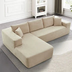 HOOOWOOO Modern L-shaped Modular Sectional Sofa with Chaise