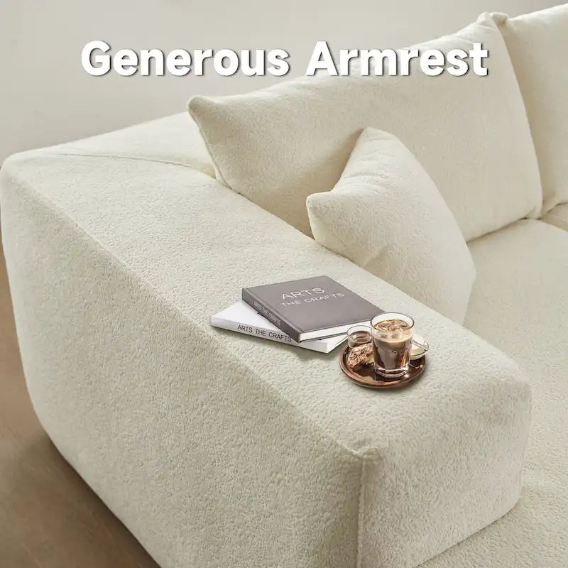 HOOOWOOO Modern L-shaped Modular Sectional Sofa with Chaise