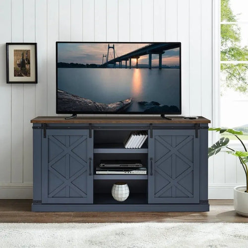 58 in. Barn Door TV Stand for TVs up to 65 in.