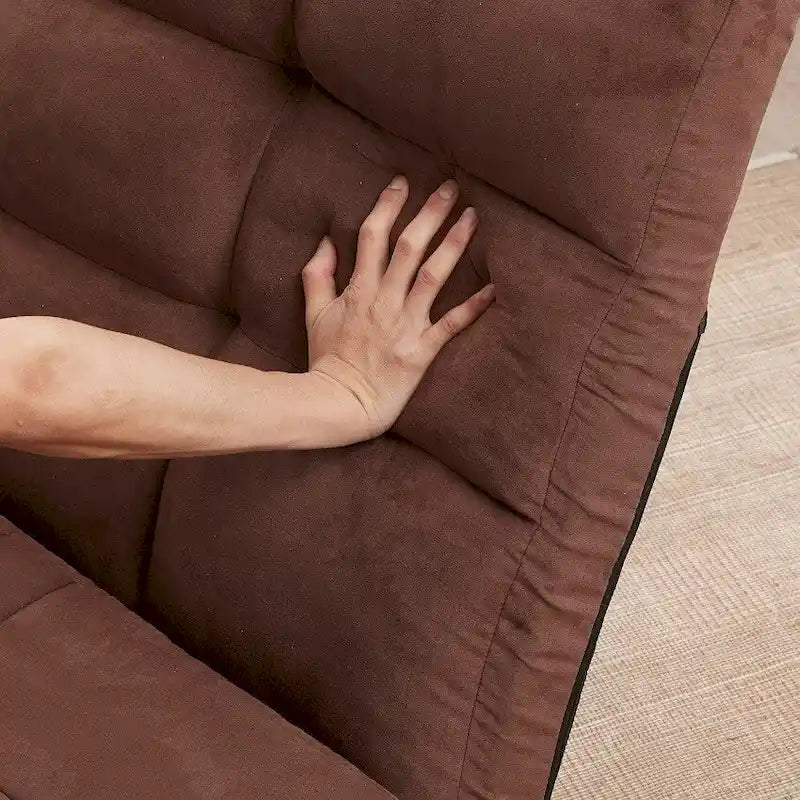 Triple Fold Down Sofa Bed, Adjustable Floor Couch Sofa with One Pillow, 5 Reclining Position