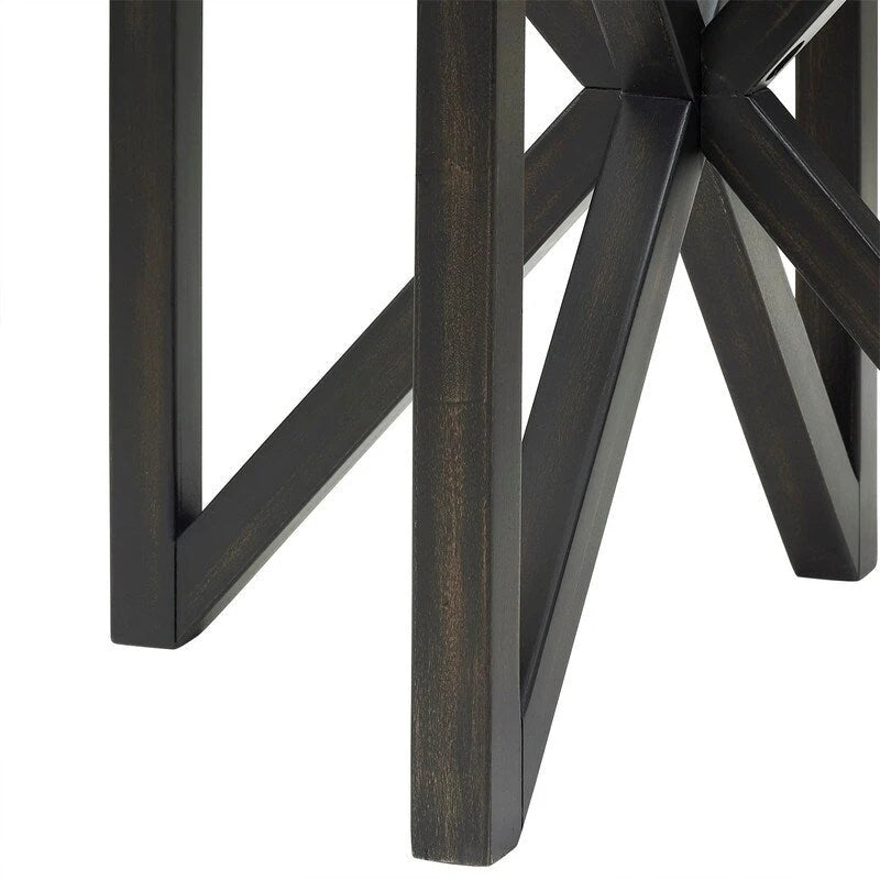 Modern simple glass coffee table, tempered glass coffee table solid wood base round transparent glass top