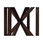 Modern simple glass coffee table, tempered glass coffee table solid wood base round transparent glass top