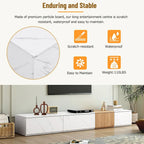 TV Stand for TVs up to 88, Modern Free-Combination Entertainment Center with 4 Storage Drawers