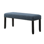 Fabric Dining Bench with Nailhead Trim and Wood Frame