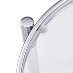 Grondin Modern Contemporary 2-Tier Tempered Glass Top End Table Side Table with Steel and Acrylic Frame