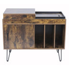 Vinyl Record Storage Cabinet - 15.75D x 34.65W x 26.97H