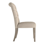 Benchwright Linen Tufted Dining Chair with Grey Finish Legs (Set of 2) by iNSPIRE Q Artisan