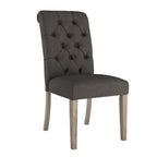 Benchwright Linen Tufted Dining Chair with Grey Finish Legs (Set of 2) by iNSPIRE Q Artisan