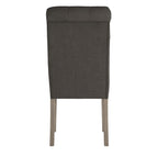 Benchwright Linen Tufted Dining Chair with Grey Finish Legs (Set of 2) by iNSPIRE Q Artisan