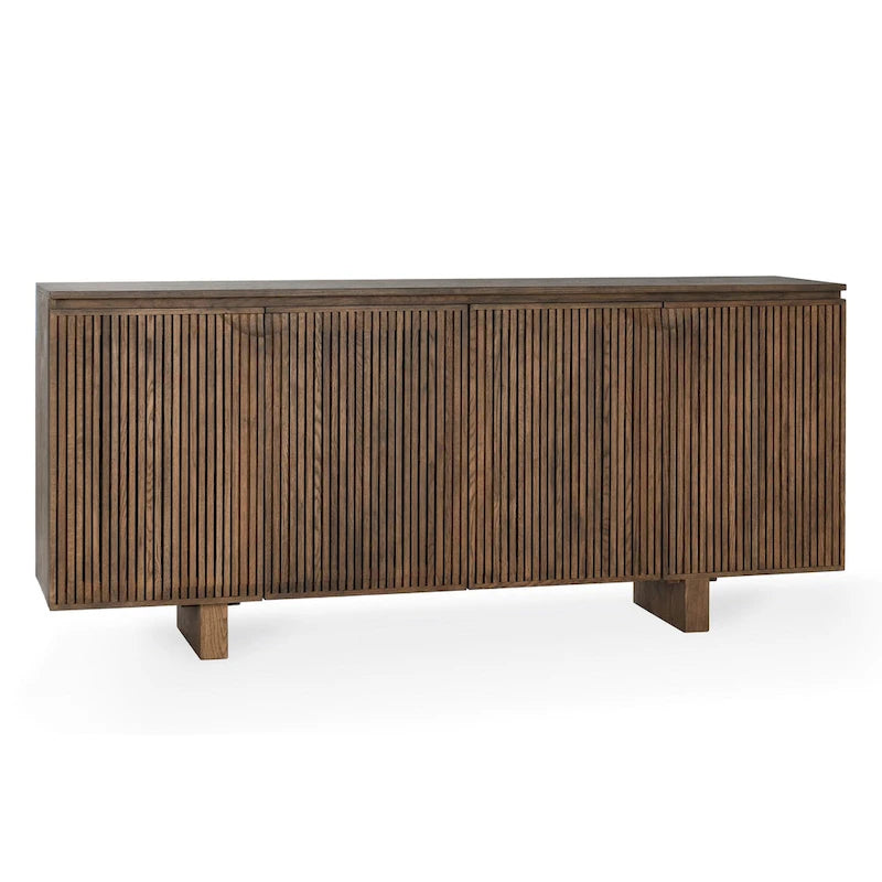 Classic Home Roya Oak Veneer Sideboard Buffet