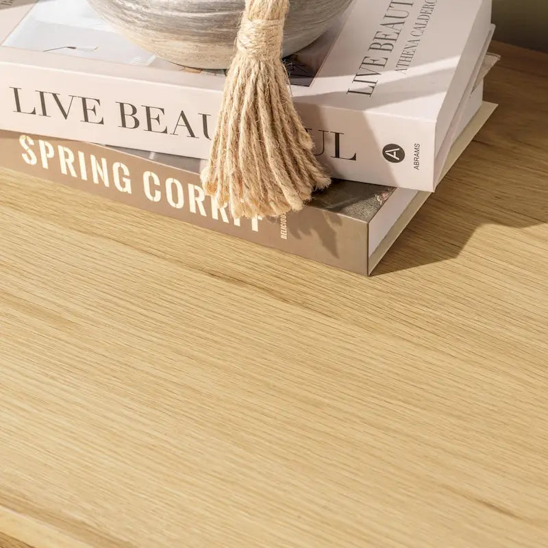 Classic Home Roya Oak Veneer Sideboard Buffet