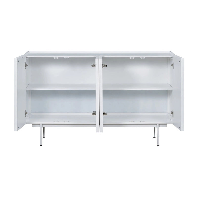 Sideboard Wooden Cabinet with 4 Doors Suitable for Living Rooms