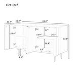 Sideboard Wooden Cabinet with 4 Doors Suitable for Living Rooms