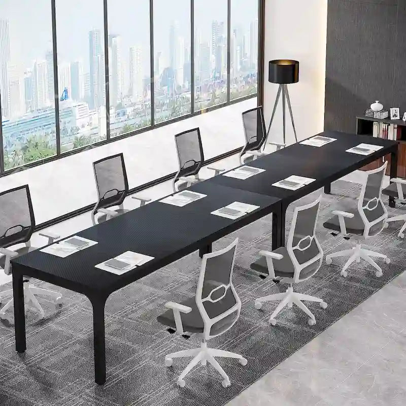 6.5FT Conference Meeting Seminar Business Table Set for 8-12 Person (Set of 2)