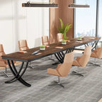 6.5FT Conference Meeting Seminar Business Table Set for 8-12 Person (Set of 2)