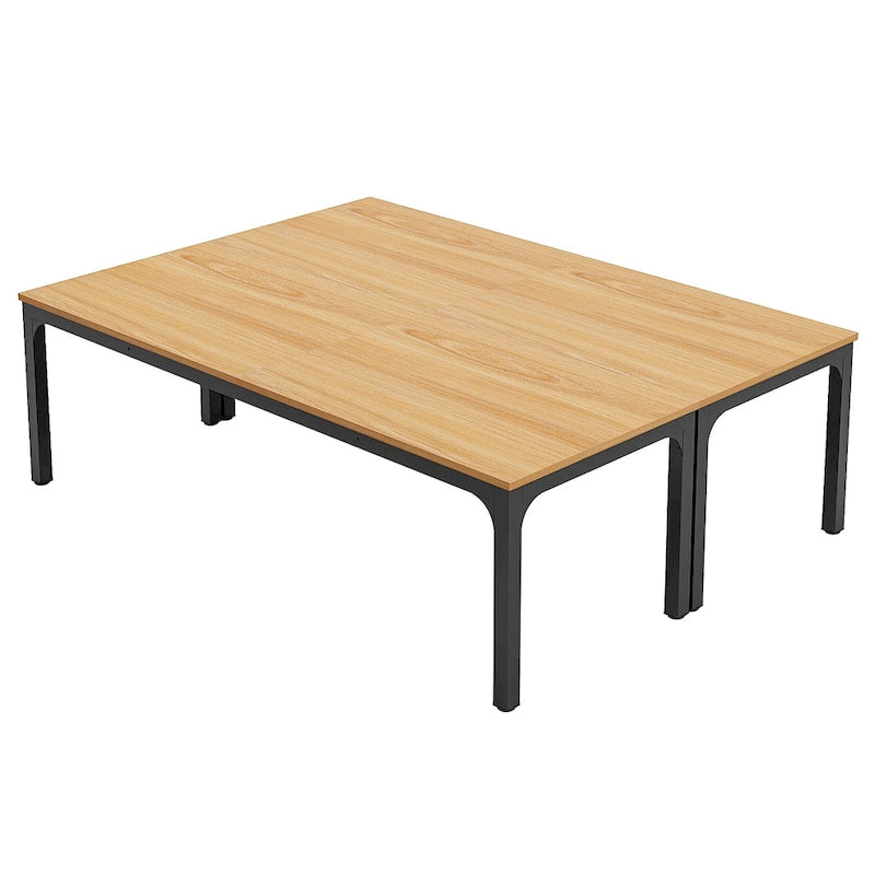 6.5FT Conference Meeting Seminar Business Table Set for 8-12 Person (Set of 2)