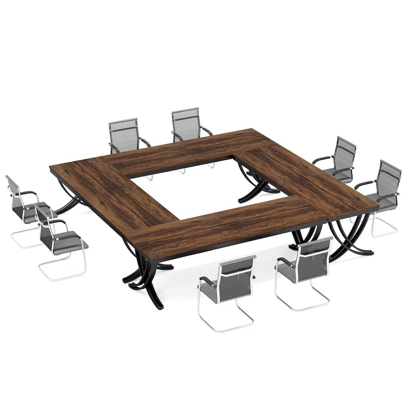 6.5FT Conference Meeting Seminar Business Table Set for 8-12 Person (Set of 2)