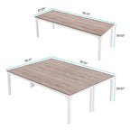 6.5FT Conference Meeting Seminar Business Table Set for 8-12 Person (Set of 2)