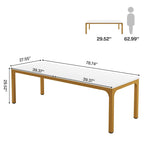 6.5FT Conference Meeting Seminar Business Table Set for 8-12 Person (Set of 2)