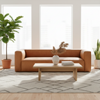95 Sofa in Saddle Tan - Full Grain Genuine Italian Leather