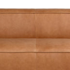 Poly & Bark Piazza 95 Sofa in Saddle Tan - Full Grain Genuine Italian Leather