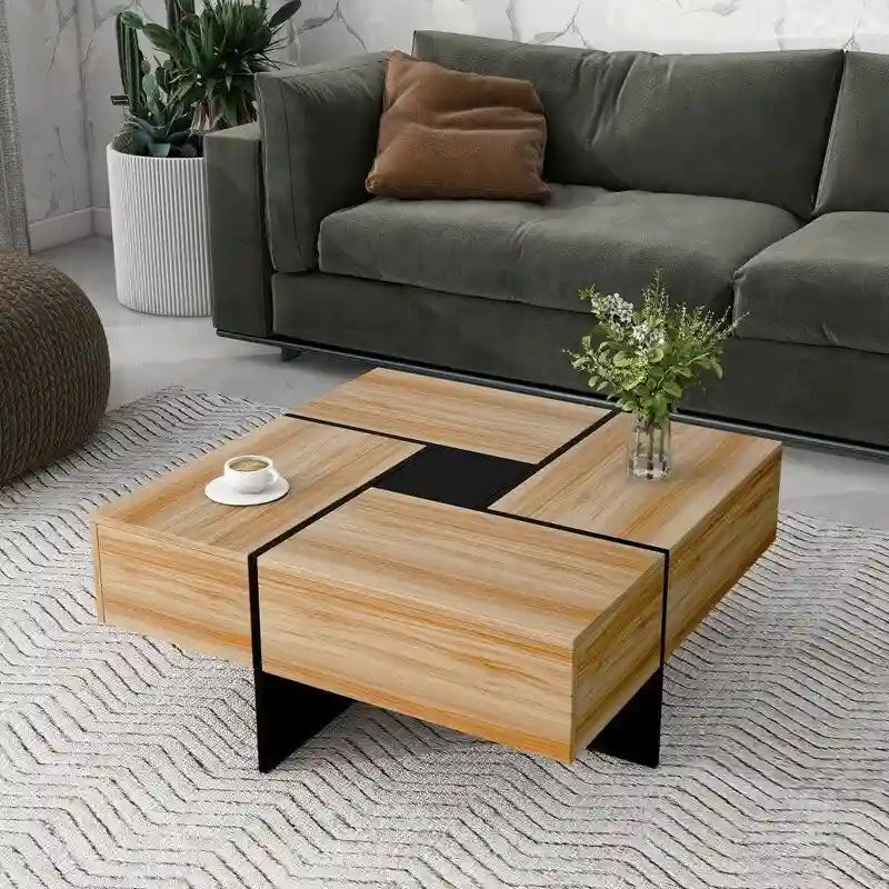 Unique Design Coffee Table with Extendable Sliding Tabletop