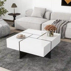 Unique Design Coffee Table with Extendable Sliding Tabletop